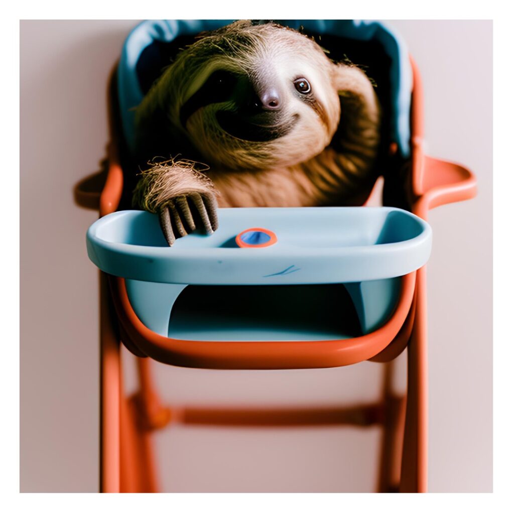 sloth highchair