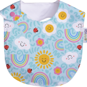 Babero Marca Ecopipo Arcoiris Anverso