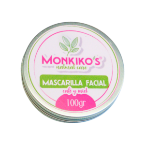 mascarilla facial café y miel de agave 100 g MONKIKO'S NATURAL CARE