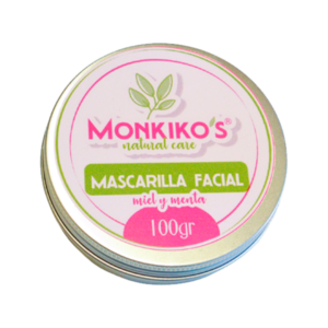 mascarilla facial miel y menta 100 g MONKIKO'S NATURAL CARE