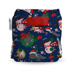 Pañal Ecologico Marca Ecopipo Axolochristmas Anverso Minky T